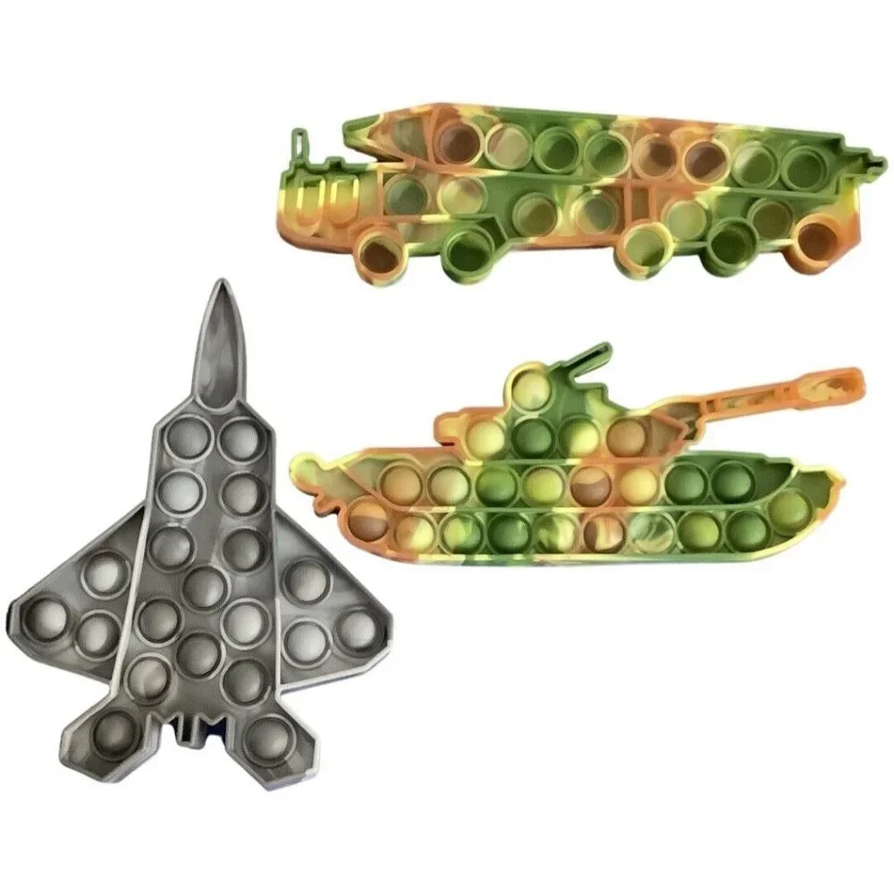 Large Sized Pop It Fidget Toy Set of 3